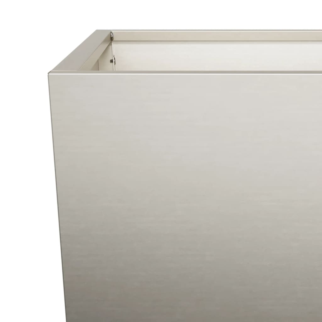 Fioriere da Giardino 2 pz 35x35x75 cm in Acciaio Corten