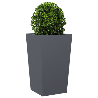 Fioriera da Giardino Antracite 45x45x75 cm in Acciaio