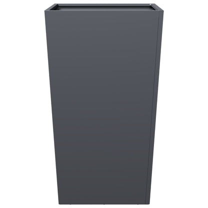 Fioriere da Giardino 2 pz Antracite 45x45x75 cm in Acciaio - homemem39