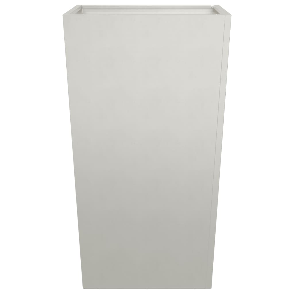 Fioriere da Giardino 2 pz 45x45x75 cm in Acciaio Inox | homemem39