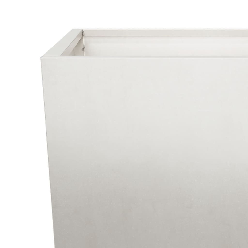 Fioriere da Giardino 2 pz 45x45x75 cm in Acciaio Inox | homemem39
