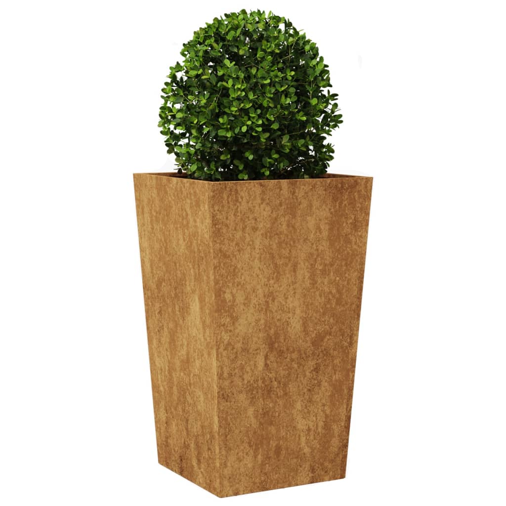 Fioriera da Giardino 45x45x75 cm in Acciaio Corten - homemem39