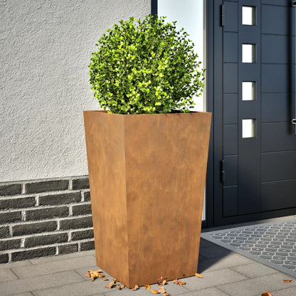 Fioriera da Giardino 45x45x75 cm in Acciaio Corten - homemem39