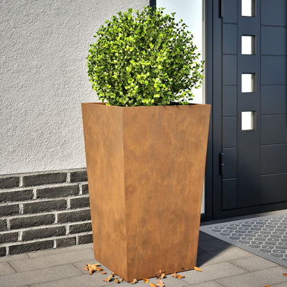 Fioriere da Giardino 2 pz 45x45x75 cm in Acciaio Corten - homemem39