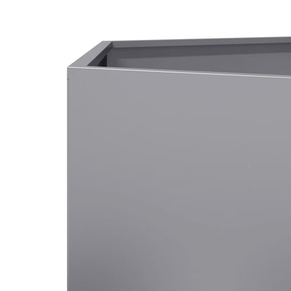 Fioriere da Giardino 2 pz Esagono 46x40x45cm Acciaio Zincato - homemem39