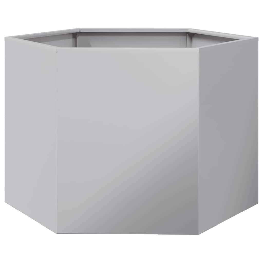 Fioriera Esagono 69x60x45 cm in Acciaio Zincato | homemem39