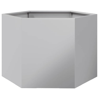 Fioriera Esagono 69x60x45 cm in Acciaio Zincato | homemem39