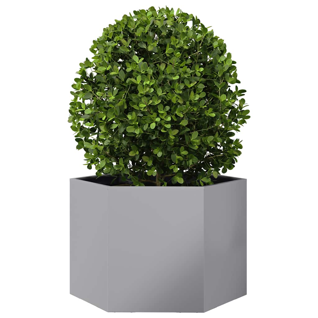 Fioriera Esagono 69x60x45 cm in Acciaio Zincato | homemem39