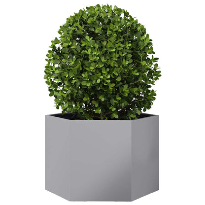 Fioriera Esagono 69x60x45 cm in Acciaio Zincato | homemem39