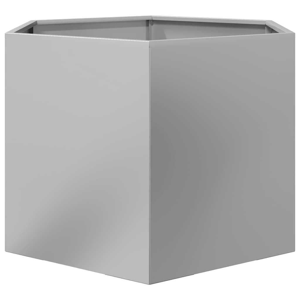 Fioriera Esagono 69x60x45 cm in Acciaio Zincato | homemem39
