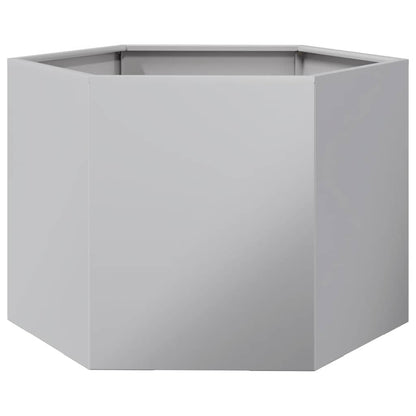 Fioriera Esagono 69x60x45 cm in Acciaio Zincato | homemem39