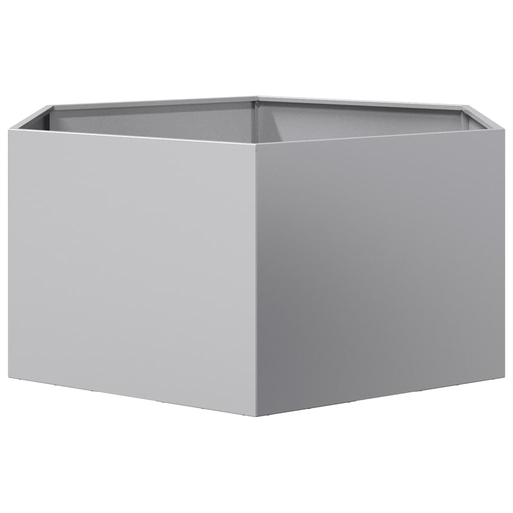 Fioriera da Giardino Esagono 104x90x45 cm in Acciaio Zincato | homemem39