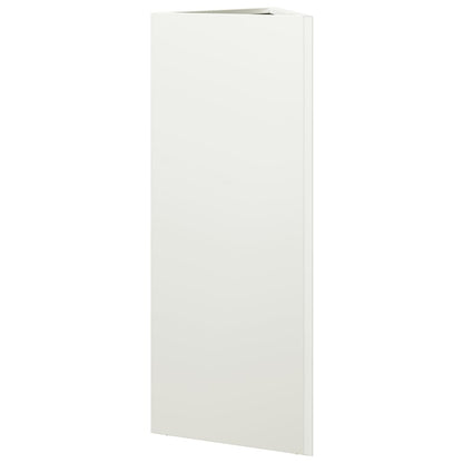 Fioriera da Giardino Bianca Triangolare 30x26x75 cm in Acciaio - homemem39