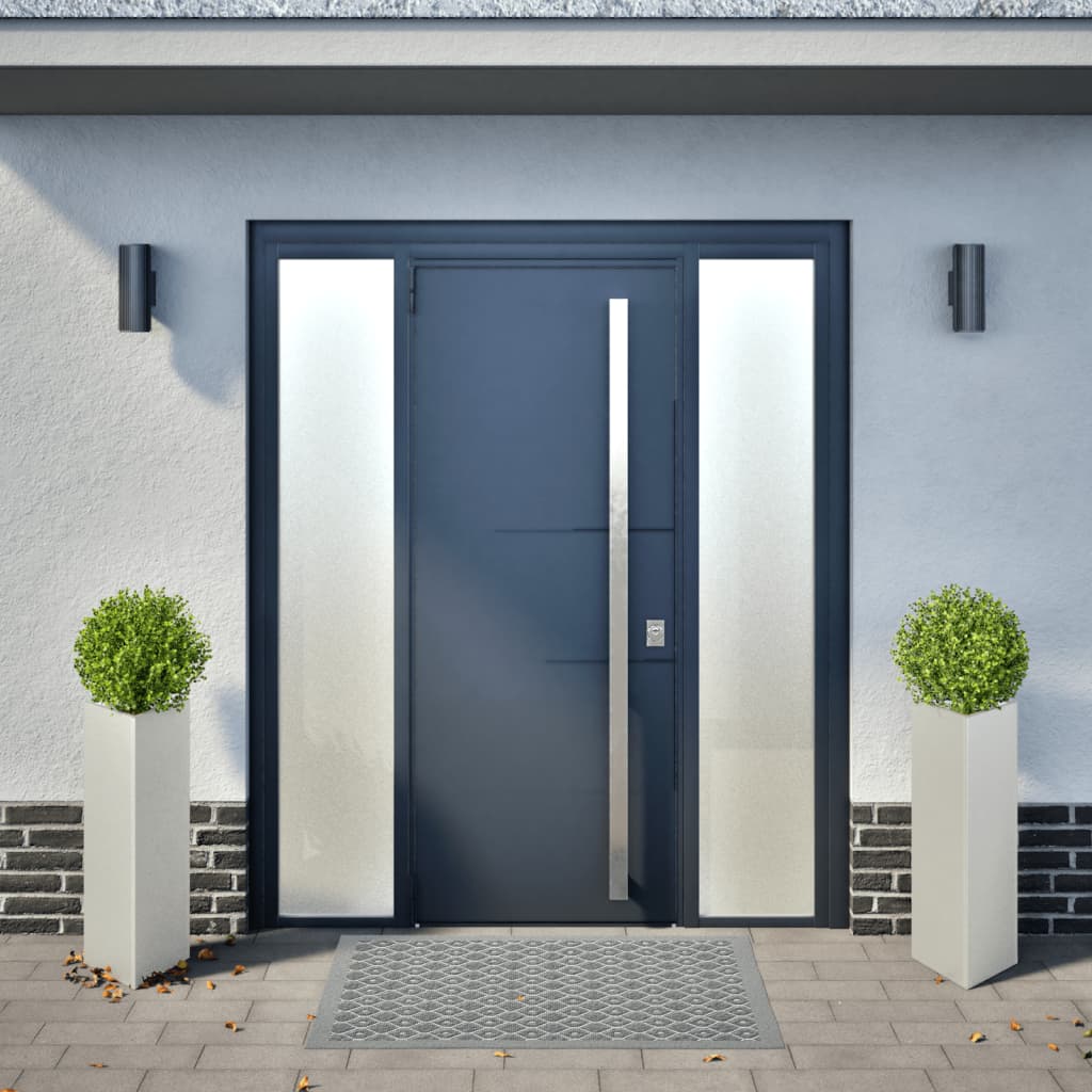 Fioriere da Giardino 2 pz Triangolari 35x35x75 cm Acciaio Inox - homemem39