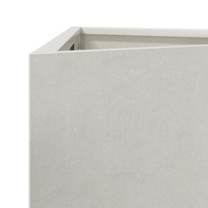 Fioriere da Giardino 2 pz Triangolari 35x35x75 cm Acciaio Inox
