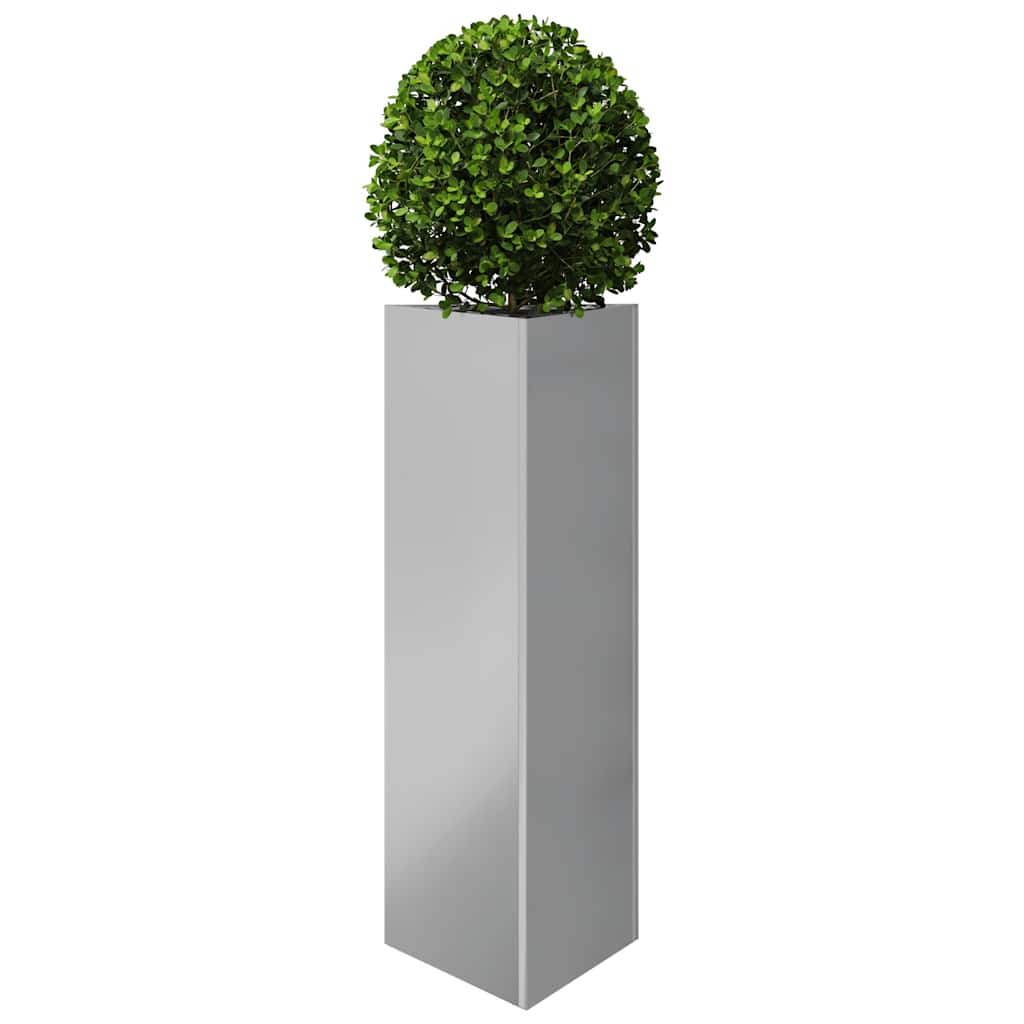 Fioriera da Giardino Triangolare 30x26x75 cm in Acciaio Zincato | homemem39