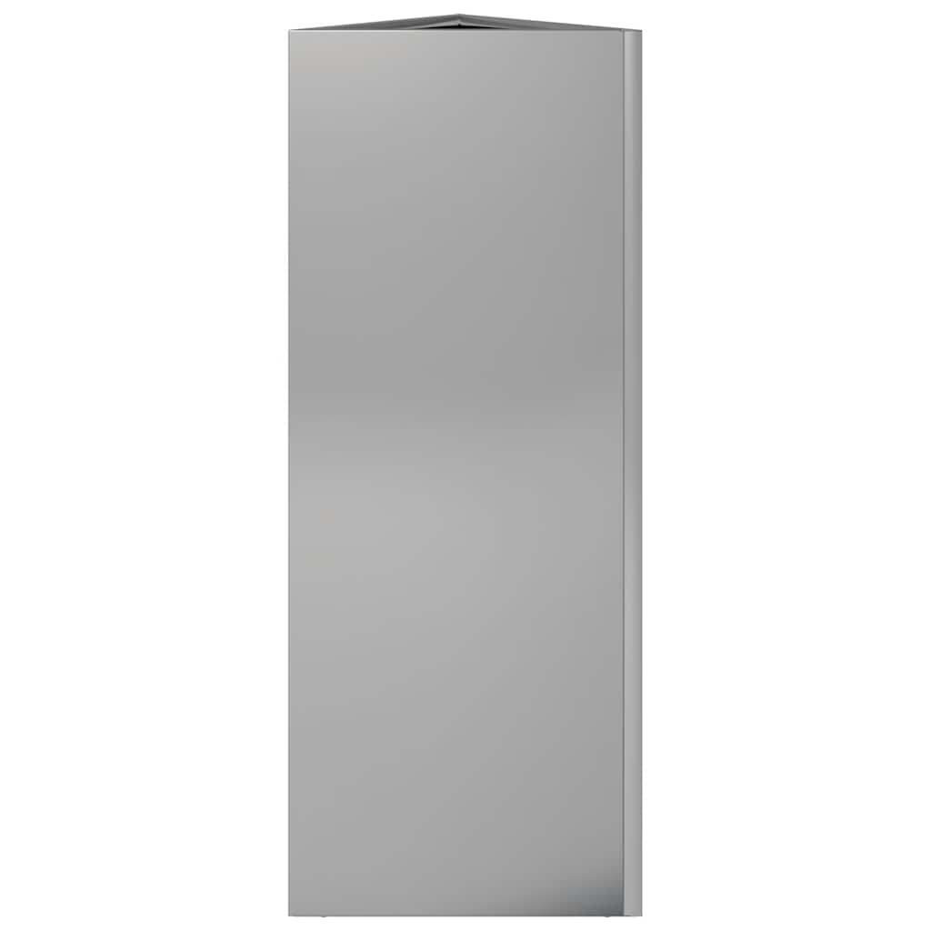 Fioriera da Giardino Triangolare 30x26x75 cm in Acciaio Zincato - homemem39