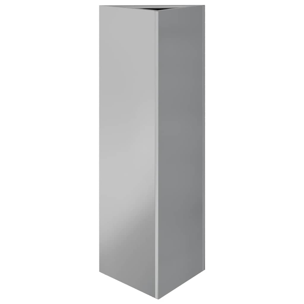 Fioriere 2 pz Triangolari 30x26x75 cm in Acciaio Zincato | homemem39