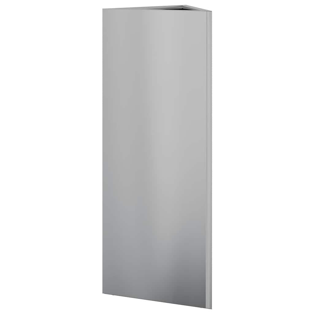 Fioriere 2 pz Triangolari 30x26x75 cm in Acciaio Zincato | homemem39