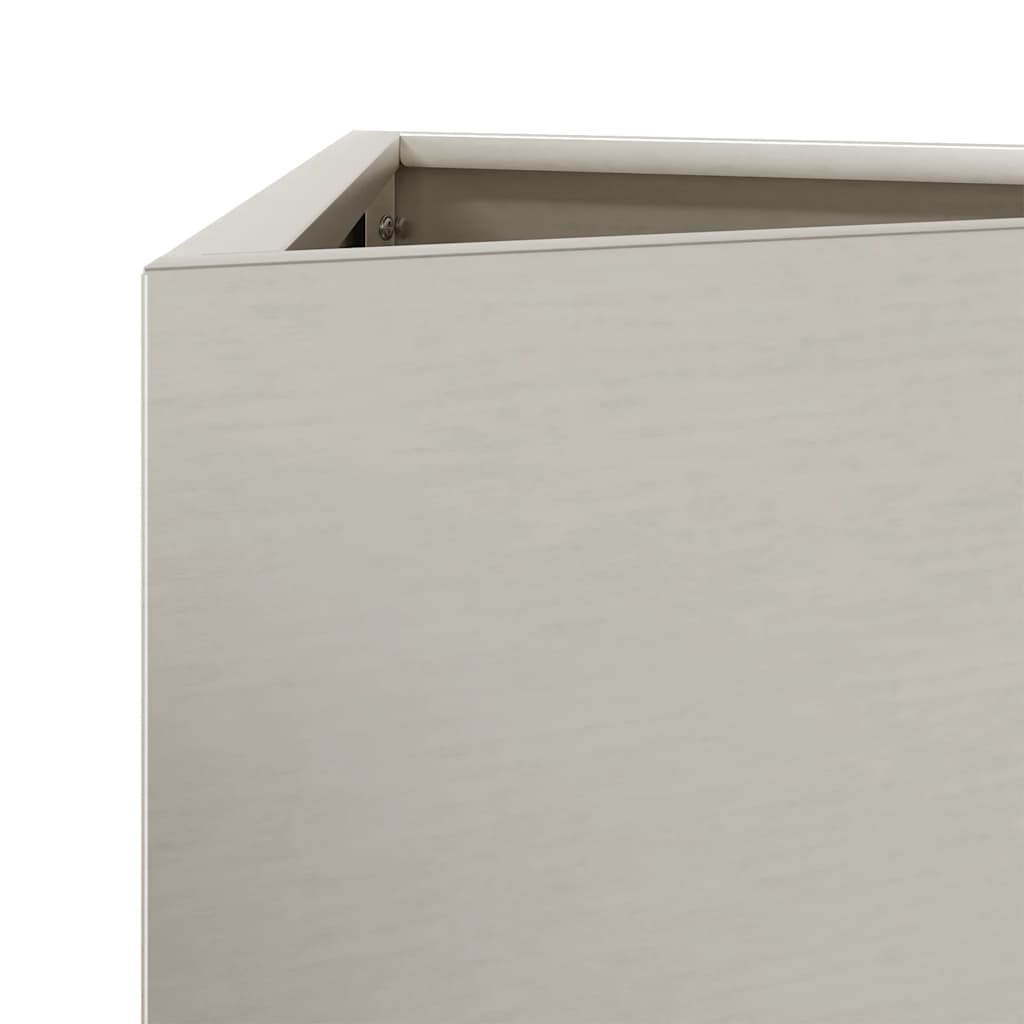 Fioriere da Giardino 2 pz Triangolari 30x26x75cm Acciaio Corten | homemem39