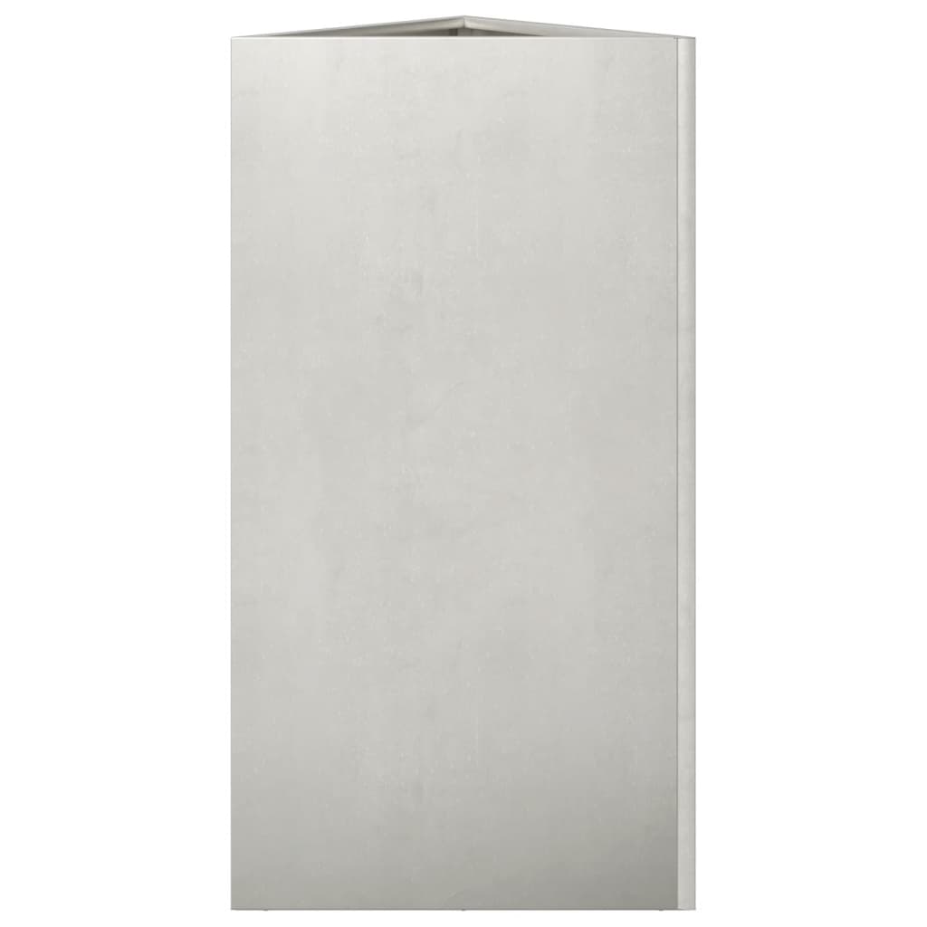 Fioriera da Giardino Triangolare 40x34,5x70 cm in Acciaio Inox