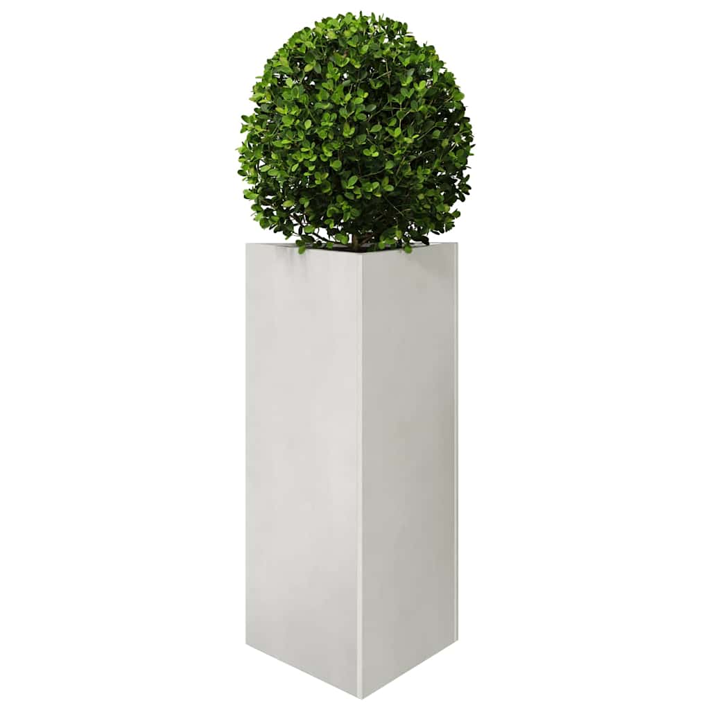 Fioriere da Giardino 2 pz Triangolari 40x34,5x75cm Acciaio Inox
