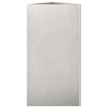Fioriere da Giardino 2 pz Triangolari 40x34,5x75 cm Acciaio Inox | homemem39