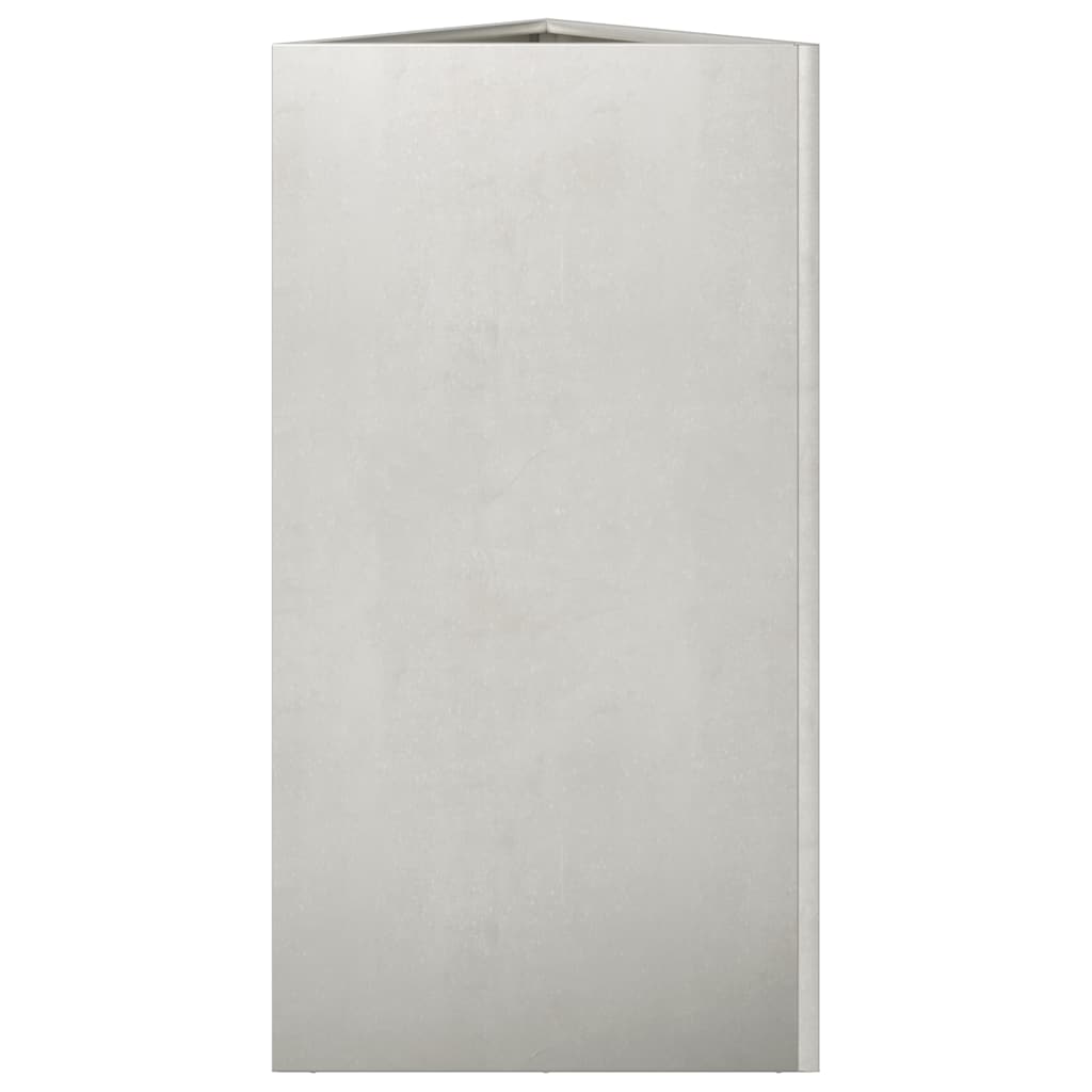 Fioriere da Giardino 2 pz Triangolari 40x34,5x75cm Acciaio Inox