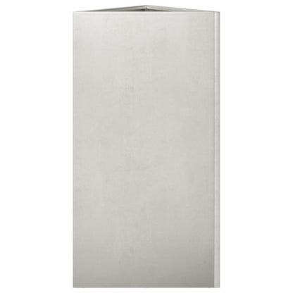 Fioriere da Giardino 2 pz Triangolari 40x34,5x75cm Acciaio Inox