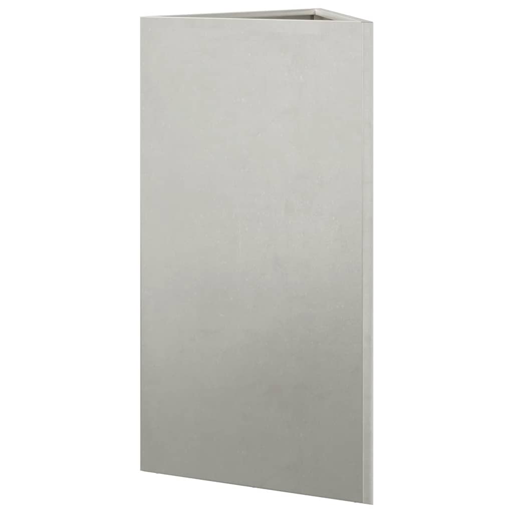 Fioriere da Giardino 2 pz Triangolari 40x34,5x75 cm Acciaio Inox | homemem39