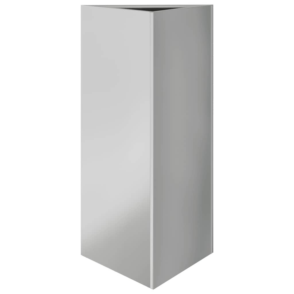 Fioriera da Giardino Triangolare 40x34,5x75 cm Acciaio Zincato | homemem39