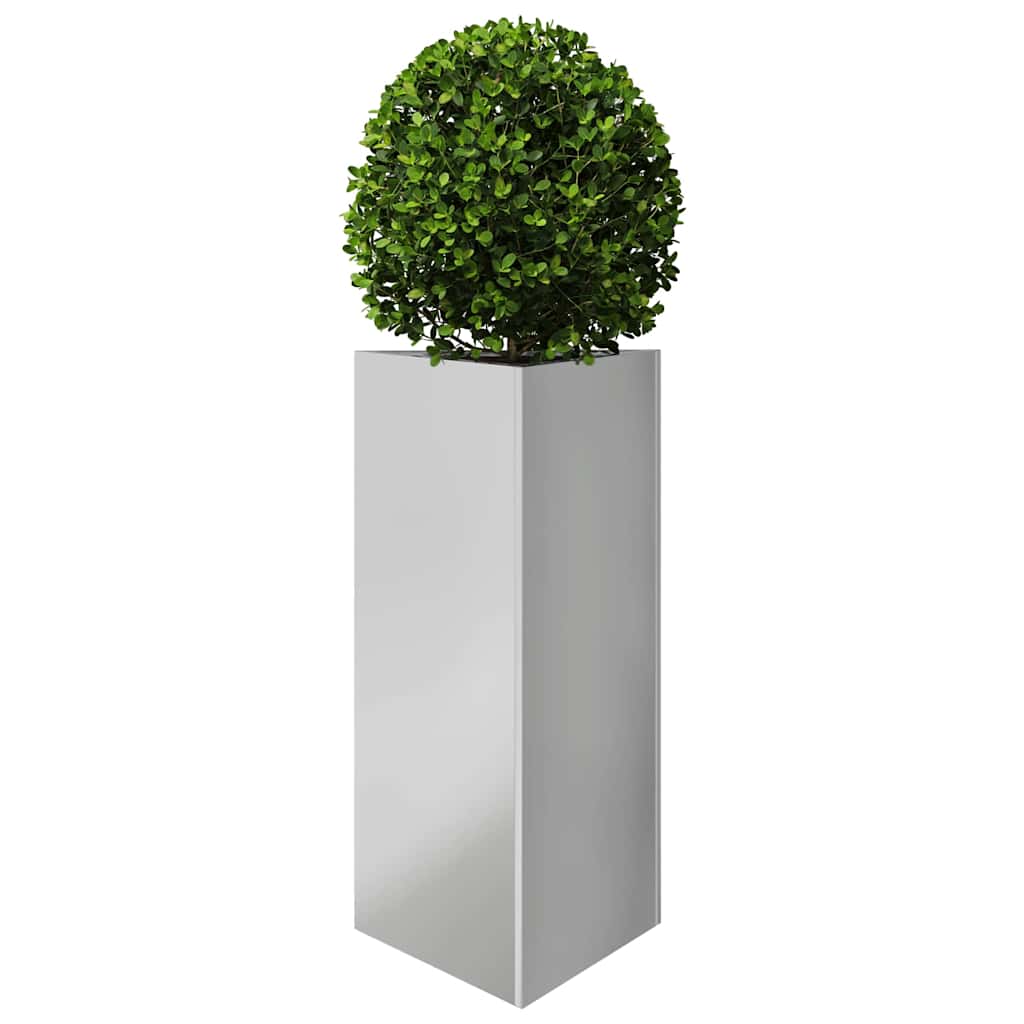 Fioriera da Giardino Triangolare 40x34,5x75 cm Acciaio Zincato | homemem39