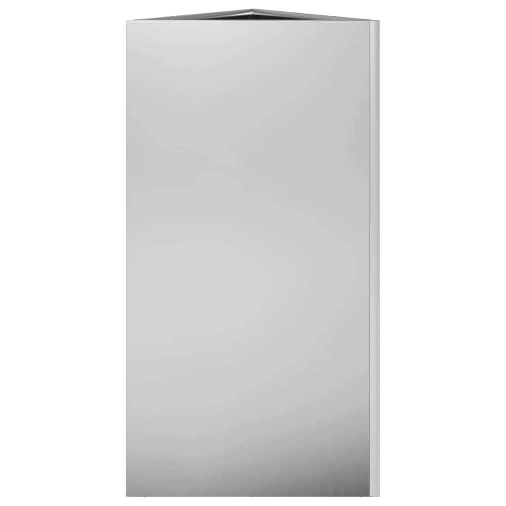 Fioriera da Giardino Triangolare 40x34,5x75 cm Acciaio Zincato | homemem39
