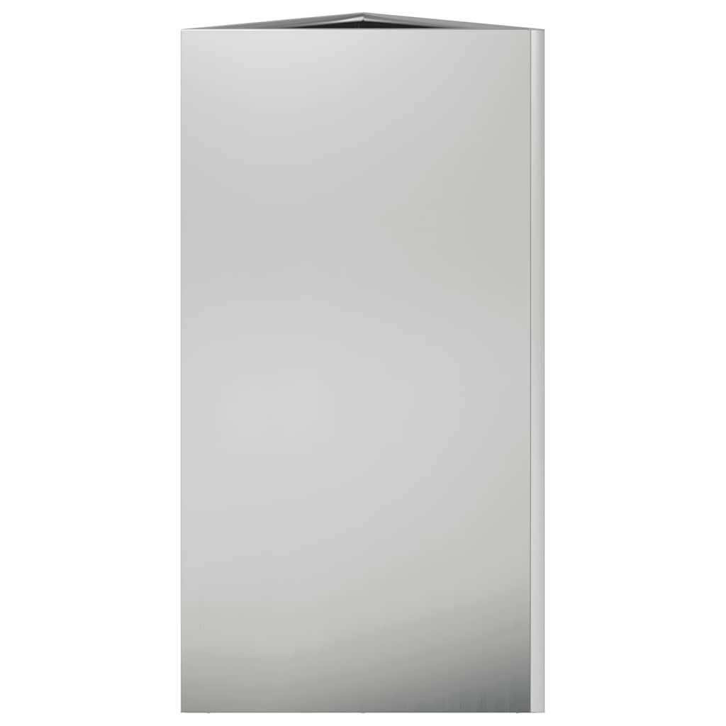 Fioriera da Giardino Triangolare 40x40x75 cm Acciaio Zincato - homemem39