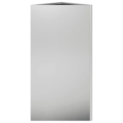 Fioriera da Giardino Triangolare 40x40x75 cm Acciaio Zincato - homemem39