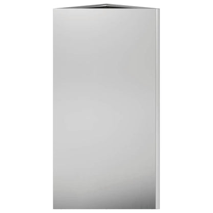 Fioriera da Giardino Triangolare 40x34,5x75 cm Acciaio Zincato