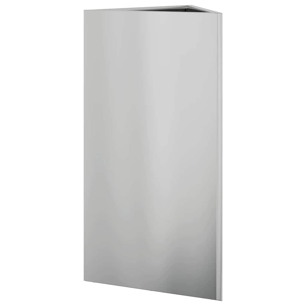 Fioriera da Giardino Triangolare 40x34,5x75 cm Acciaio Zincato | homemem39