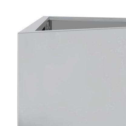 Fioriera da Giardino Triangolare 40x40x75 cm Acciaio Zincato - homemem39