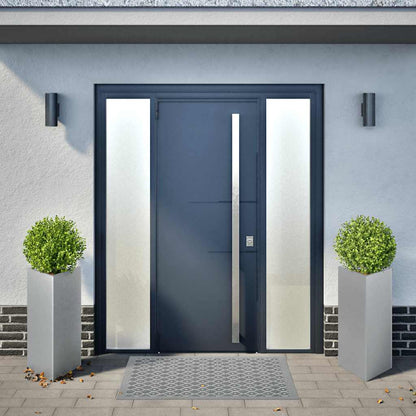 Fioriere 2 pz Triangolari 40x40x75 cm in Acciaio Zincato - homemem39