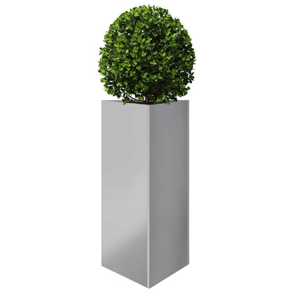 Fioriere 2 pz Triangolari 40x34,5x75 cm in Acciaio Zincato