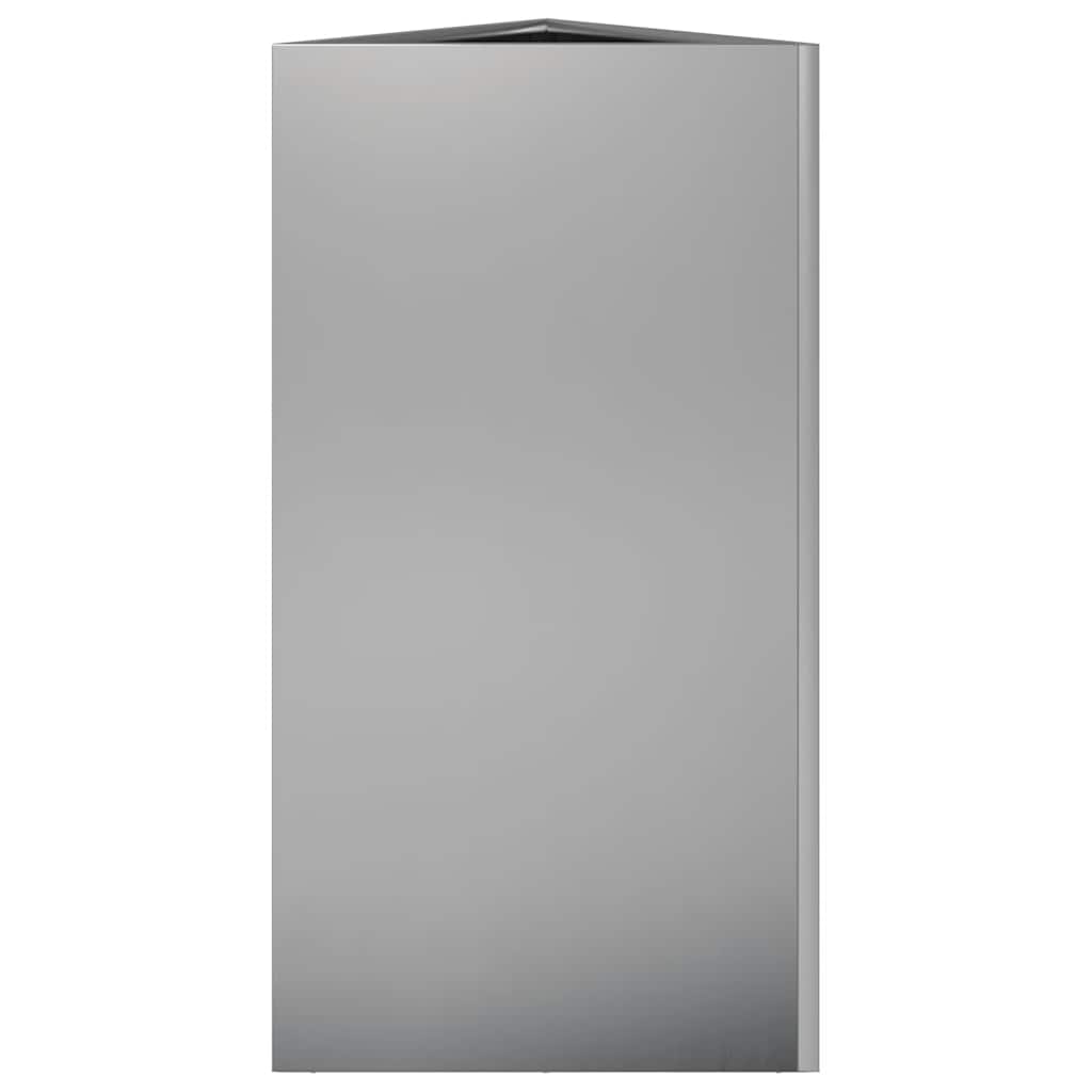 Fioriere 2 pz Triangolari 40x34,5x75 cm in Acciaio Zincato