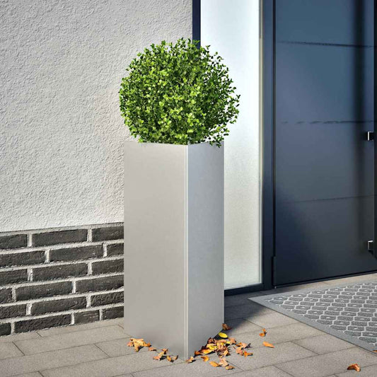 Fioriere 2 pz Triangolari 40x34,5x75 cm in Acciaio Zincato