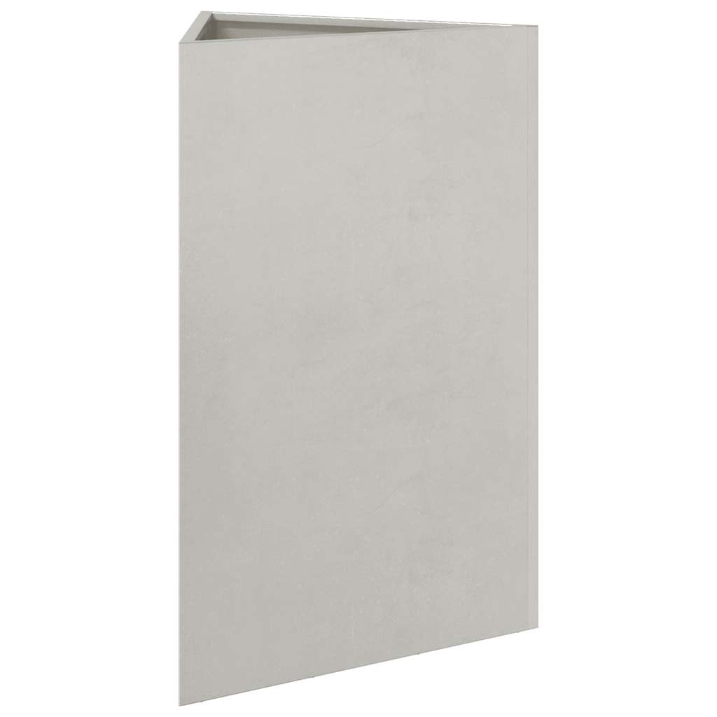 Fioriere da Giardino 2 pz Triangolari 50x43x75 cm Acciaio Inox