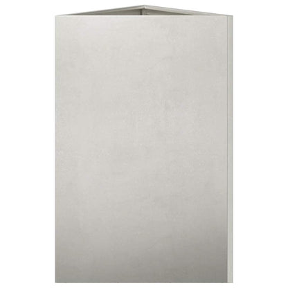 Fioriere da Giardino 2 pz Triangolari 50x43x75 cm Acciaio Inox
