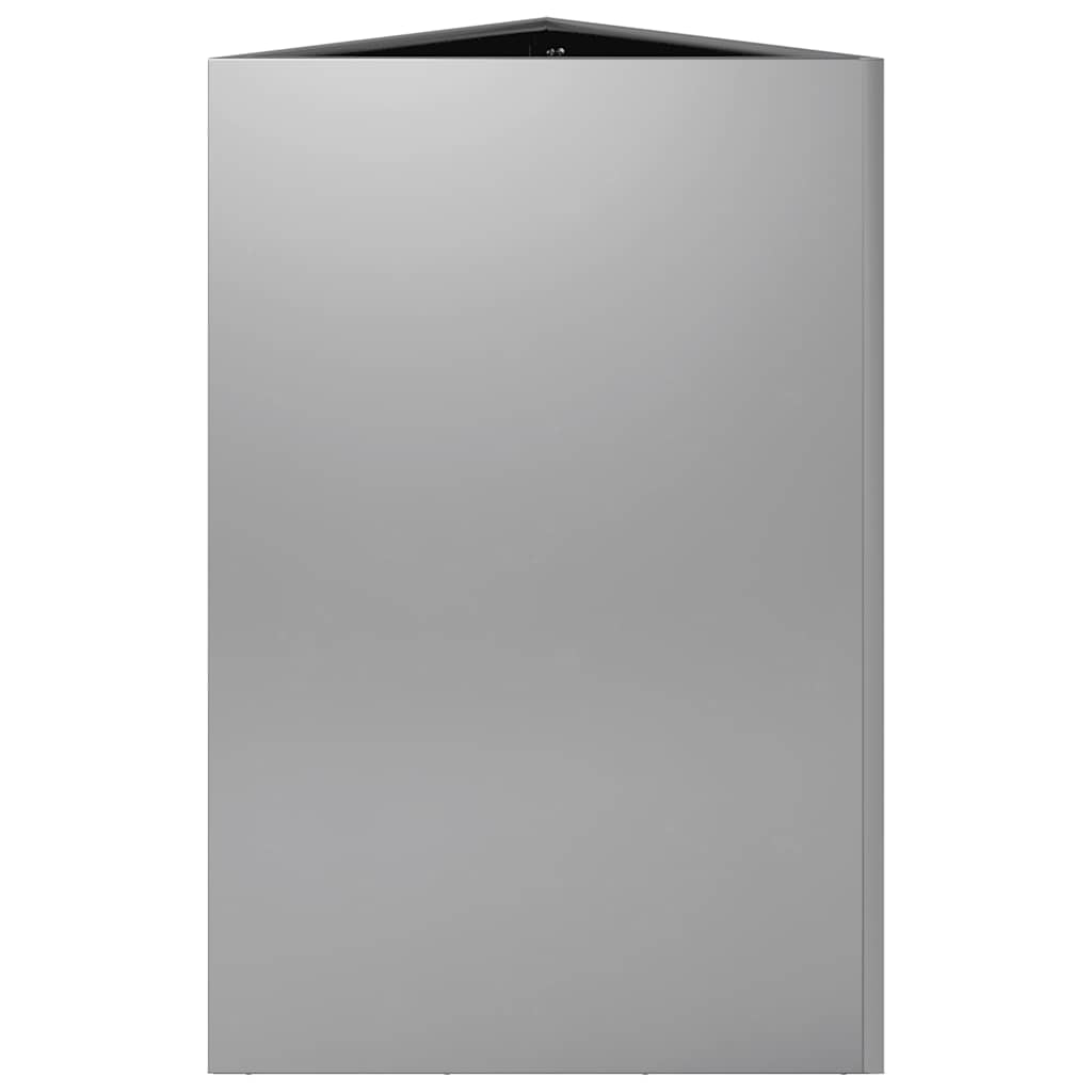 Fioriera da Giardino Triangolare 50x43x75 cm Acciaio Zincato | homemem39