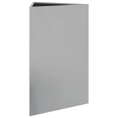 Fioriere 2 pz Triangolari 50x43x75 cm in Acciaio Zincato