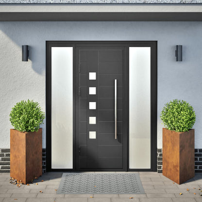 Fioriere da Giardino 2 pz Triangolari 50x43x75cm Acciaio Corten - homemem39