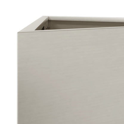 Fioriere da Giardino 2 pz Triangolari 50x43x75cm Acciaio Corten