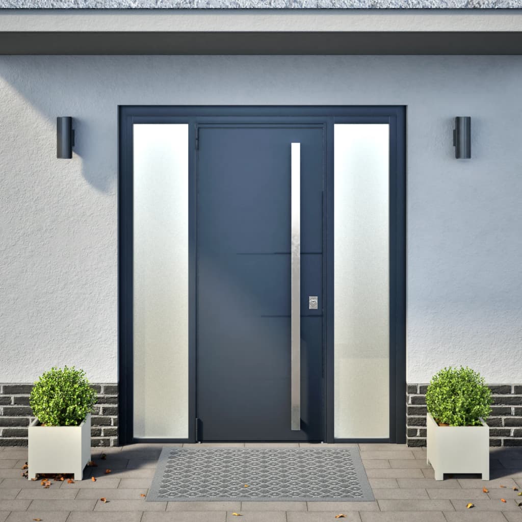 Fioriere da Giardino 2 pz Bianche 30x30x30 cm in Acciaio