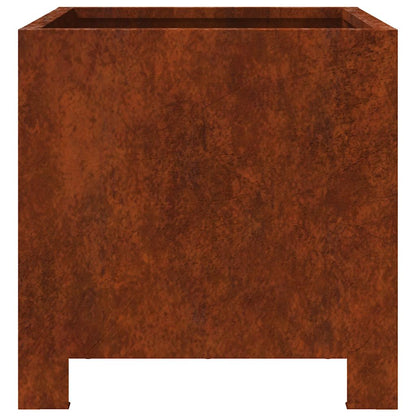 Fioriere da Giardino 2 pz 30x30x30 cm in Acciaio Corten